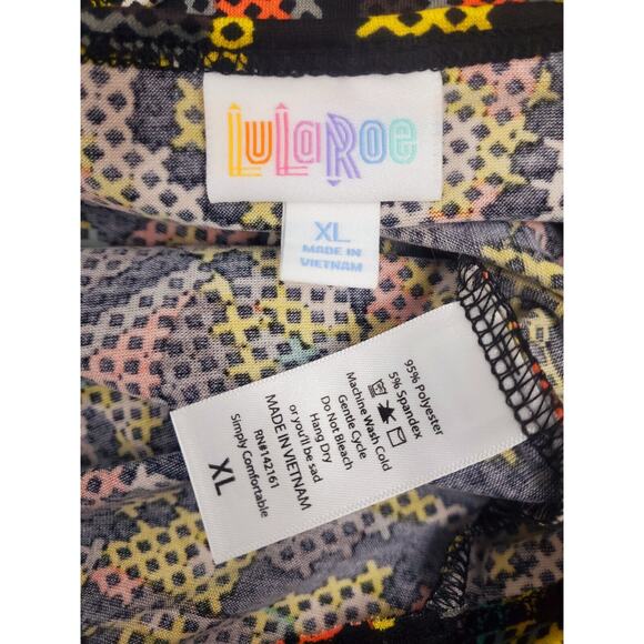 Nwot LulaRoe XL Irma Top Tribal Shirt Relaxed Hi Low Tunic Geometric Print Women - Picture 5 of 7